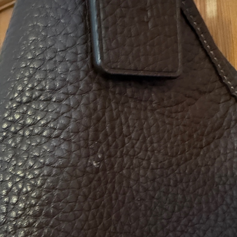 Coach Brown Pebbled Leather Hobo Bag - Picture 6 of 8